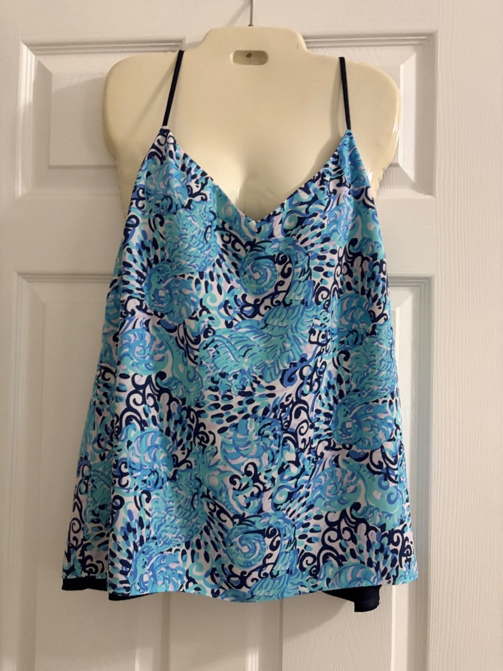 Lily Pulitzer bathing suit cover top, reversible